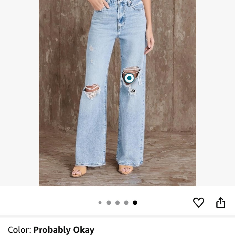 NWT Levi's Ribcage Wide leg jeans.